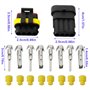 Imperméable à l'eau Connecteur, Électrique Prise Mâle et Femelle, AWG Connecteur étanche électrique pour Moto Scooter Auto Truck