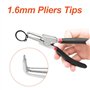Ceisazira Lot de 4 pince circlips exterieur, pince a circlips interieur avec sac de rangement, pince a clips droites avec Poigné