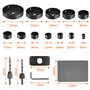 Coffret Scies Trépans avec Foret Centrage Robuste Perceuse