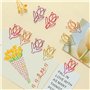 35mm Métal Trombones de Bureau Forme de Fleur Marque-page Clips Mémo Pinces à Papier pour Éc