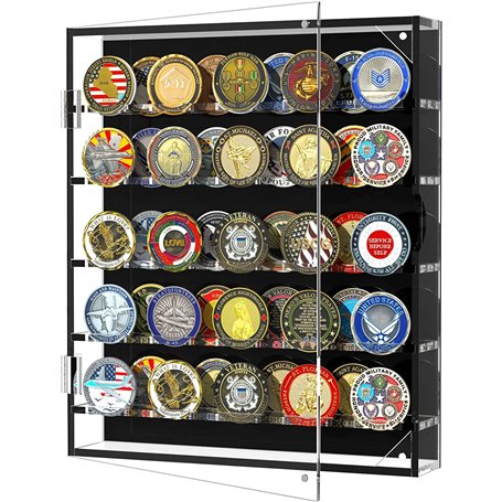 Étagère de présentation pour pièces commémoratives Militaires