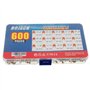 BOJACK 15 valeurs 600 pièces haute qualité en céramique condensateurs Kit d'assortiment de Capacité de 10 pf à 100 nF Emballer d