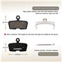 SOMMET Bicyclette Plaquettes de Frein à Disque 4 Paires pour AVID Code Code R (2011-2014) SRAM Guide RE Code Sattel Code RSC 201