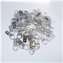 Lot de 48 crochets à double trou en D robustes avec vis pour accrocher des montres, des peintures, des œuvres d'art