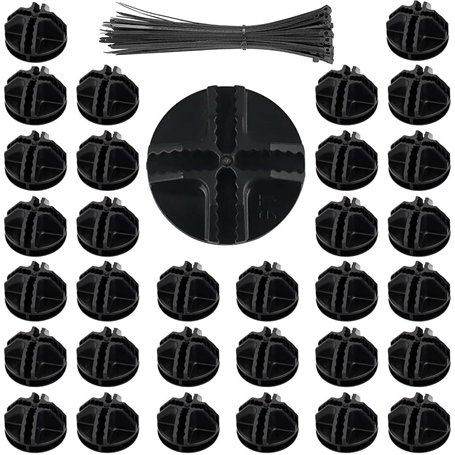 40 Pcs Connecteurs en Plastique Cube de Grille Connecteurs Organizer