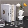MumdoYAL 8 pièces Serre Livre,cale Livre,Serre Livre en Acrylique Transparent,Etagere Transparente,cale Livre Etagere,pour Chamb