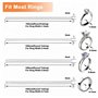 Ajusteurs Invisibles pour bagues Ring Sizer , Réducteurs Resizer de Bagues (lot de 4)
