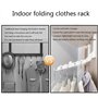 Cintre de Voyage,Porte Manteau pour Porte,Cintre Gain de Place,Porte Vêtements Étendoir à Linge Mural Rétractable avec Crochets,