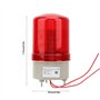 220VAC Rotatif Clignotant Signal Lumière Rouge LED Avertissement Lumière Industrielle Signal Avertissement Lampe97mm Diamètre