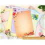 Lot de 48 feuilles de papier à lettre A4 100 g/m² avec 24 enveloppes auto-scellantes - Compatible avec les imprimantes - couleur
