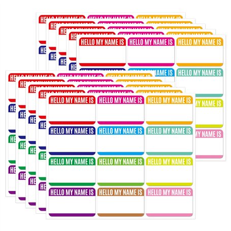 SamHeng 120 Pièces Étiquettes Autocollants de Nom