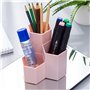 DAZZLUXE 1 porte-stylo de bureau créatif - Tube de rangement multifonction - Tube de rangement hexagonal - Boîte de rangement av