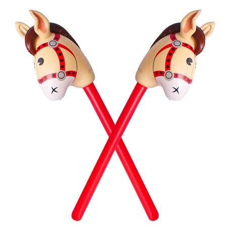 Lot de 2 baguettes de tête de cheval gonflables