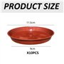 DHSBGWSX Lot de 10 plateaux pour plantes - Bac d'égouttement - Mini pot en terre cuite - Plateau de jardin - Base de pot de fleu