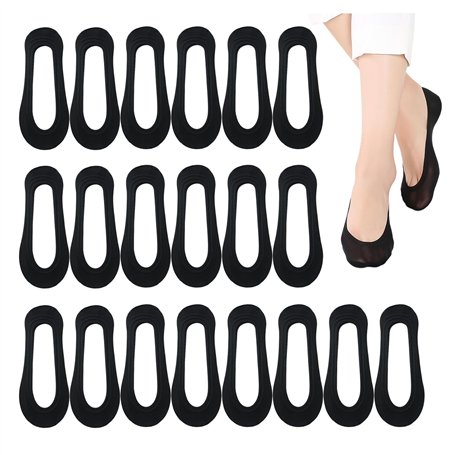 DHSBGWSX Lot de 10 paires de chaussettes antidérapantes en soie glacée - Chaussettes traditionnelles pour femme - Chaussettes de