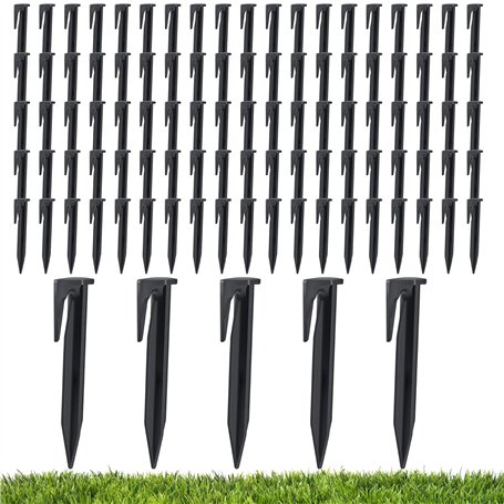 Pavlleen 100 pièces Piquets De Fixation Pour Câbles Périphériques