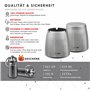 SWISSHOME Grand cendrier XL avec couvercle pour l'intérieur et l'extérieur Avec cendrier de poche – L'original