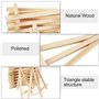 KBNIAN 20 Pcs Mini Chevalet de Table en Bois Naturel Chevalet de Menu Marque Place Porte Nom pour Mariage Reataurant Petit Cheva