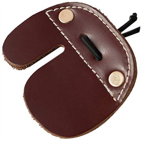 Namvo Doigts en cuir de vache pour tir à l'arc - Pour arc recourbé