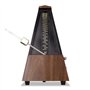 TAMUME Bois-Coloré Antique Cru Pyramide Style Renforcé plastique Metronome 40-208 BPM Tempo Minuteur Musique Intégré Avec Bell e