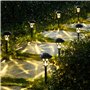 6 pcs IP44 Lampe LED Solaire Jardin