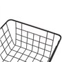 MUKLEI Lot de 4 paniers de rangement en fil métallique noir, paniers de rangement en métal pour salle de bain, réfrigérateur, bu