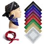 INNAL 8 Pièces Bandanas Bandanas Paisley Polyester Bandana Cowboy Bandana Unisexe pour Poignet Cou Tête 54x54CM