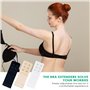 Rseuphiee 6 Pièces Extension de Soutien Gorge, Soutien-Gorge d'extension de Soutien-Gorge, 3 Rangs 2 Crochets 3 Crochets, Doux, 
