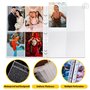Pack de 50 Housses A4 pour Photos avec 400 Compartiments pour Classeurs 2/3/4 Anneaux, pochette plastique carte avec 4 Compartim