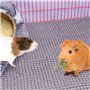 Tapis pour Cage de Cochon d'Inde 60×40cm pour Petits Animaux -Réutilisable Lavable Guinea Pig Cage Liner (Gris)
