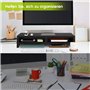 Ejoyous Support de Moniteur en Bois, Portable Moniteur Stand avec 2 Tiroirs, Support pour Réhausseur Moniteur pour PC Ordinateur