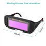 Lunettes de Soudure, Masque de Soudeur Automatique, Auto-assombrissantes Solaires Lentilles TIG MIG Lunettes Soudeur pour Protec