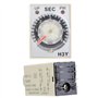 DC 24V H3Y-2 Relais temporisé DC Retardateur à 8 Broches Commutateur de contrôle du Temps 6S
