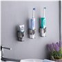 2PCS Support pour Organisateur de Stockage Auto-adhésif Mural en Acier Inoxydable 304 Porte Brosse à Dents