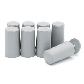 Lot de 8 butées de volet roulant, Accessoire Volet Roulant - Couleur : gris/marron (gris fermé) Lot de 8 butées de volet roulant