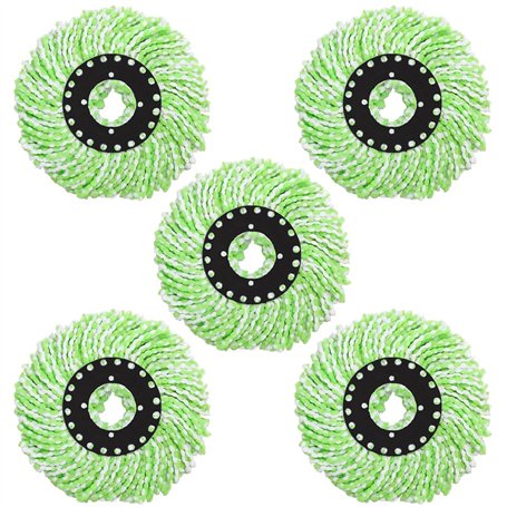 Têtes Microfibre Balai Rond Têtes Mop Tête de Vadrouille Rechange Tête de Balai à Franges