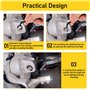 450 pièces Circlips Interne E-Clips, Circlips E-clips, Bague de Retenue Eexterne Snap Kit, Anneau de Retenue Externe Snap pour F