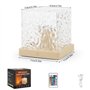LED Aurore Projecteur Ciel Etoile, 16 Couleurs Cristal Lampe Projecteur Aurore Boréale, Télécommande Projecteur Galaxie Plafond