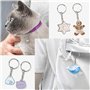 Lot de 70 porte-clés de 25 mm avec chaîne - Anneau fendu DIY - Kit de bricolage - Pour travaux manuels, fabrication de bijoux -