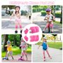 UKOFEW Protection Roller Enfant,Kit de Protection pour Patins à roulettes vec Genouillères 6 en 1,Coudières et Protège-Poignets