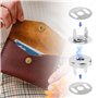 20PCS Fermoir Magnétique Bouton, Bouton Pression Aimanté, Boutons Magnétiques, Fermoir Magnétique Métal, Circulaire Pression Fer