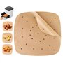 200 Papier Sulfurisé Air Fryer,Antiadhésive Sans Huile Papier Parchemin Accessoires,Perforé Papier Cuisson Air Fryer,pour Friteu
