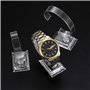 PanBeiQiWEU 10 Pièces Présentoirs à Montre, Supports de Montre Transparents Plastique Type C, Présentoir Support Présentation Vi