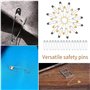 540 Pièces Épingles de Sûreté, Épingle a Nourrice, Épingle à Couture Petite Moyenne Grande Taille pour Artisanat Couture Vêtemen