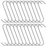 Aililong Lot de 22 crochets de boucher en acier inoxydable - 15 cm de long et 3 mm d'épaisseur - Pour la transformation de la vi