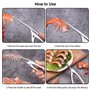 Duoleimi Lot de 3 couverts à homard en acier inoxydable, éplucheur de crevettes, couteau à huîtres et écailleur de poisson pour 