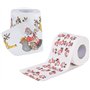 Lot de 2 rouleaux de papier toilette de Noël - Papier toilette de bain Père Noël - Fournitures de Noël - Décoration de salle de