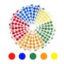 XNJIHWA 19mm Gommettes Autocollantes Rondes Couleur Codage Étiquettes Codage Autocollants pour Le Bureau