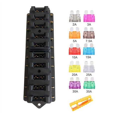Aiqeer 10 Voies Boîte à Fusibles de Voiture