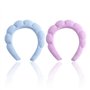 Lot De 2 Bandeaux En Éponge Moelleux Antidérapants Pour Soins De La Peau Et Lavage Du Visage - Accessoires Pour Femme